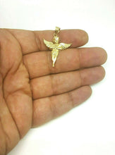 Load image into Gallery viewer, 14k yellow Gold full body angel Pendant charm wings gift fine jewelry 1.9g
