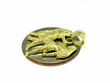 Load image into Gallery viewer, New 10k yellow solid Gold Gemini zodiac astrology Pendant charm fine jewelry 2g
