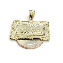 Load image into Gallery viewer, New 10k yellow gold last supper pendant charm fine gift religions jewelry 4.3g
