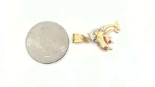 Load image into Gallery viewer, New 14k tri color Gold 3 dolphins Pendant charm gift fine jewelry for her 2.4g

