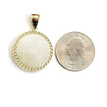 Load image into Gallery viewer, 10k yellow gold round virgin Guadalupe Pendant fine religious jewelry 0.97" 3.7g
