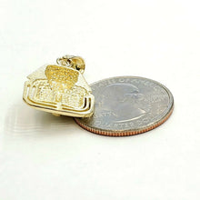 Load image into Gallery viewer, 10k yellow solid Gold Egyptian pharaoh king head Pendant fine gift jewelry 4.4g
