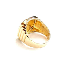 Load image into Gallery viewer, 14K Gold men's coin ring 12.9g 5 dollars 1/10 oz 22k American eagle size 10.25
