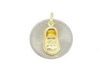 Load image into Gallery viewer, New 14K Yellow Gold Hollow 3D Classic Shoe Charm Pendant gift Fine Jewelry 1.4g

