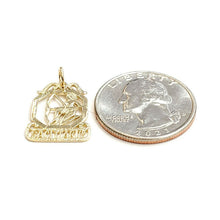Load image into Gallery viewer, 14k yellow Gold Sagittarius Archer astrology Zodiac Sign Pendant jewelry 1.3g

