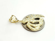 Load image into Gallery viewer, New 10K Yellow Gold Nugget Allah Islamic God Pendant Charm religious jewelry 3g
