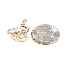 Load image into Gallery viewer, New 14k yellow Gold taurus bull zodiac sign astrology Pendant charm jewelry 1.6g
