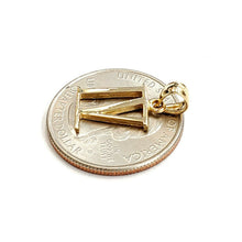 Load image into Gallery viewer, New 14KT Yellow Gold Solid Roman number 4 Pendant charm gift Fine Jewelry 1.2g
