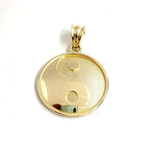 Load image into Gallery viewer, 10k solid yellow Gold yin ying yang taoist symbol Pendant jewelry 0.76" 2.1g

