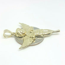 Load image into Gallery viewer, 14k yellow Gold full body angel Pendant charm unisex gift fine jewelry love 4g
