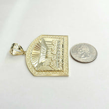 Load image into Gallery viewer, New 10k yellow gold last supper pendant charm fine gift religions jewelry 14.4g
