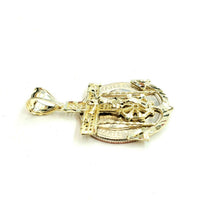 Load image into Gallery viewer, New 10k solid yellow Gold Jesus anchor and wheel Pendant charm fine jewelry 3.1g
