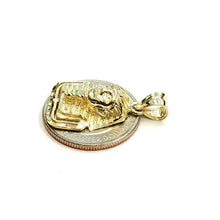 Load image into Gallery viewer, 10k yellow solid Gold Egyptian pharaoh king head Pendant fine gift jewelry 4.4g

