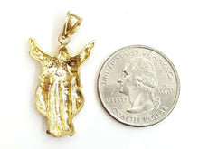 Load image into Gallery viewer, 10k two tone gold jesus full body religious gift pendant charm fine jewelry 3.6g
