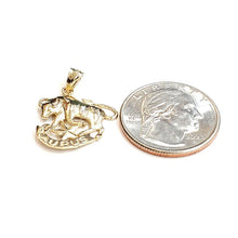 Load image into Gallery viewer, New 14k yellow Gold taurus bull zodiac sign astrology Pendant charm jewelry 1.6g
