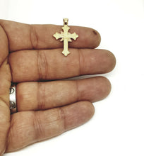 Load image into Gallery viewer, New 14k gold cross espirito Santos pendant fine religious jewelry fine gift 1.4g
