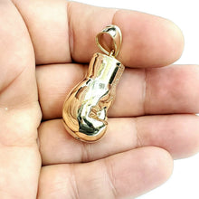 Load image into Gallery viewer, New 10k yellow Gold 3D boxing glove Pendant charm gift sport fine jewelry 11g

