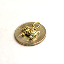 Load image into Gallery viewer, 14k yellow Gold Tiny Hollow Pig Piglet animal Pendant charm fine jewelry 0.9g
