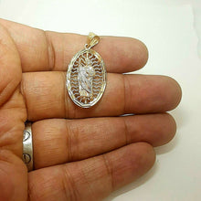 Load image into Gallery viewer, 14k Gold multi tone oval saint Jude juda Pendant charm fine religious gift 2.2g

