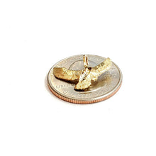 Load image into Gallery viewer, 14k yellow gold tiny owl full body pendant charm fine jewelry diamond cut 0.9g
