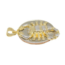 Load image into Gallery viewer, New 14k two tone gold scorpion full body pendant charm fine gift jewelry 2.5g
