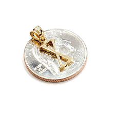 Load image into Gallery viewer, New 14KT Yellow Gold Solid Roman number 10 Pendant charm gift Fine Jewelry 0.9g
