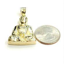 Load image into Gallery viewer, New 10k yellow gold buddha Buda Buddah pendant charm fine religious jewelry 5.8g
