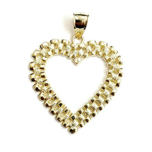 Load image into Gallery viewer, New 10k yellow gold heart pendant charm love Amor fine gift women jewelry 5.1g
