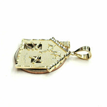 Load image into Gallery viewer, New 10k yellow gold trap house pendant charm diamond cut gift fine jewelry 2.8g
