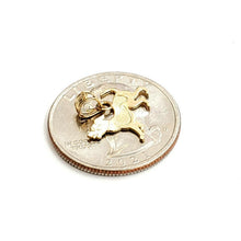 Load image into Gallery viewer, 14k yellow Gold tiny dog full body Pendant charm fine jewelry gift pet 0.6g
