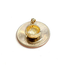 Load image into Gallery viewer, New 14k yellow Gold baseball Pendant charm sport game fine jewelry gift 2.1g
