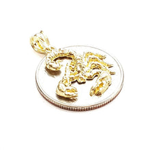Load image into Gallery viewer, New 10k yellow gold scorpion Scorpio pendant charm zodiac sign fine jewelry 1.6g
