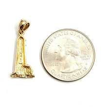 Load image into Gallery viewer, New 14k yellow gold lighhouse pendant charm gift fine jewelry 1.4g
