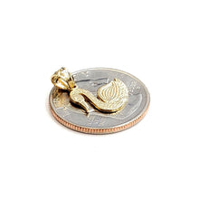 Load image into Gallery viewer, New 14k yellow Gold tiny duck bird Pendant charm gift fine jewelry 1.1g
