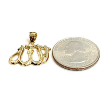 Load image into Gallery viewer, New 14K Yellow Gold Allah Islamic God Pendant Charm religious fine jewelry 2.4g
