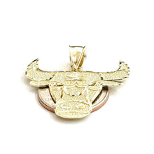 Load image into Gallery viewer, 10k yellow solid Gold Taurus bull zodiac Pendant charm fine gift jewelry 3.6g
