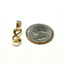 Load image into Gallery viewer, New 10k solid yellow Gold infinity Pendant love forever fine gift jewelry 1.5g
