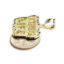 Load image into Gallery viewer, New 10k yellow Gold Thug Life word Pendant charm diamond cut fine jewelry 5.7g
