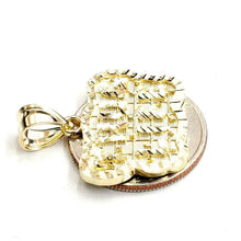 Load image into Gallery viewer, New 10k yellow Gold Thug Life word Pendant charm diamond cut fine jewelry 3.6g
