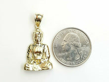 Load image into Gallery viewer, New 10k yellow gold buddha Buda buddha pendant charm fine religious jewelry 3g
