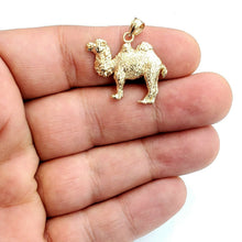 Load image into Gallery viewer, New 14k yellow Gold camel full body animal Pendant charm gift fine jewelry 4.2g
