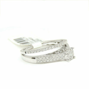 0.30Ct Natural Diamond 14k White Gold women Wedding and Engagement Ring Size 7