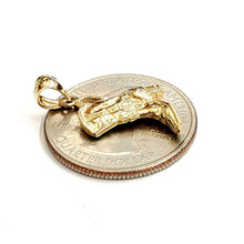 Load image into Gallery viewer, 14KT Yellow Gold Solid 3D Cowboy Boot Cowgirl Western Pendant Fine Jewelry 2.5g
