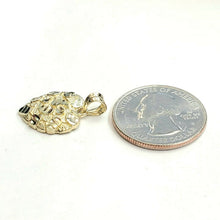 Load image into Gallery viewer, New 10k yellow gold nugget heart pendant charm fine gift  for women jewelry 1.6g
