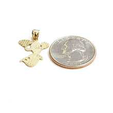 Load image into Gallery viewer, 14k yellow Gold Solid cheerleader ballerina dancer Pendant charm jewelry 1.4g
