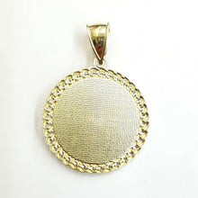 Load image into Gallery viewer, 10k yellow gold round Jesus face head pendant charm religious jewelry 1.18" 6.1g
