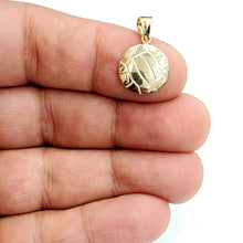 Load image into Gallery viewer, 14k yellow Gold tiny volleyball Pendant charm sport game fine jewelry gift 1g
