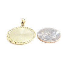 Load image into Gallery viewer, 10k yellow gold round Egyptian ankh cross pendant 1.18" religious jewelry 5.2g
