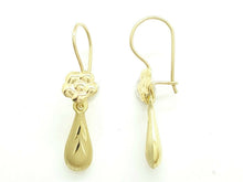 Load image into Gallery viewer, New 14k yellow Gold Hollow eye drop Earrings for female fine gift jewelry 1.2g
