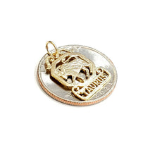 Load image into Gallery viewer, New 14k yellow Gold taurus bull zodiac sign astrology Pendant charm jewelry 1.4g
